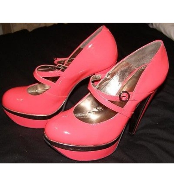 New Topshop platform Mary Jane shoes 8.5 leather - Picture 6 of 12